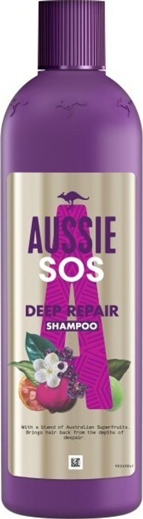 Aussie SOS Deep Repair Shampoo Für Geschädigtes & Trockenes Haar 490ml