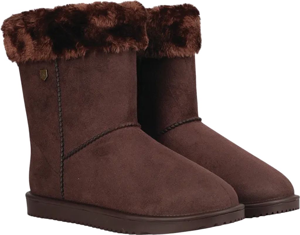 Hy - Kinder Stiefeletten "Chisworth", Kunstfell BZ5808 (34,5 EU) (Schokolade)