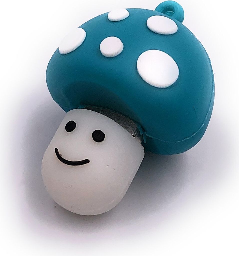 Onlineworld2013 Pilz Mushroom Türkis Funny USB Stick 64 GB USB 3.0