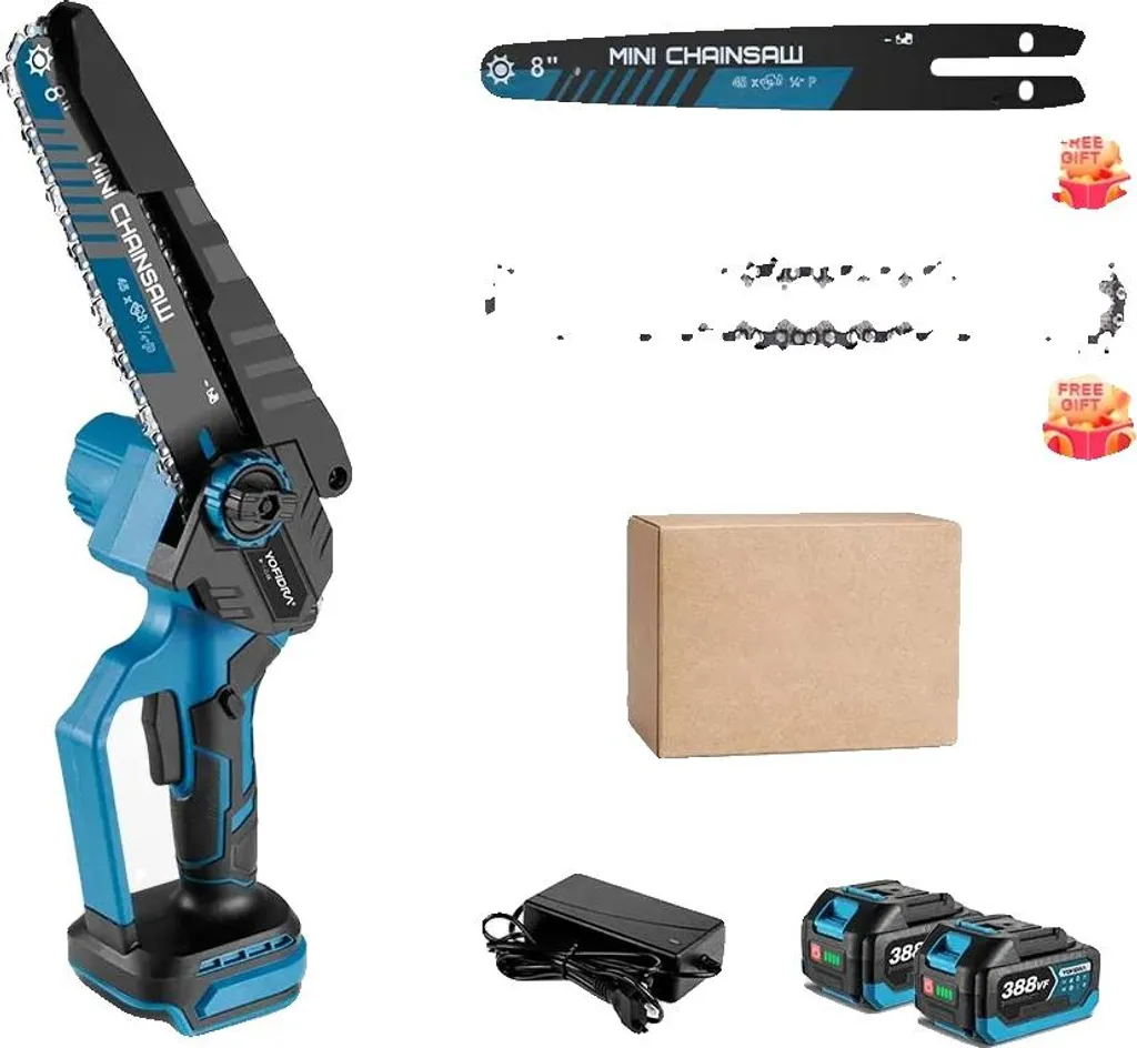 Tronçonneuse élagage sans fil brushless pour jardinage et coupe de bois