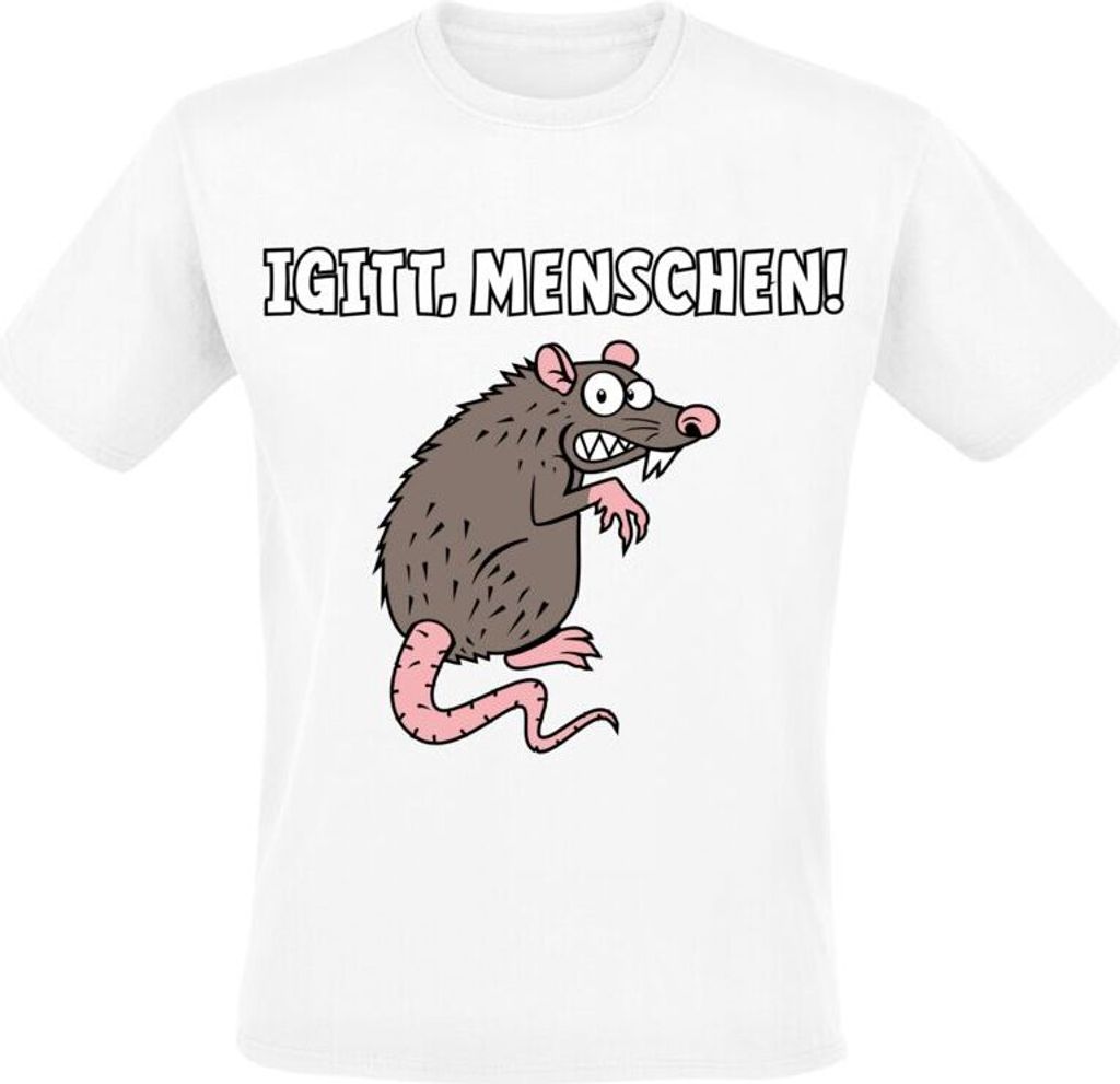 Tierisch T-Shirt Herren Igitt, Menschen weiß XXL