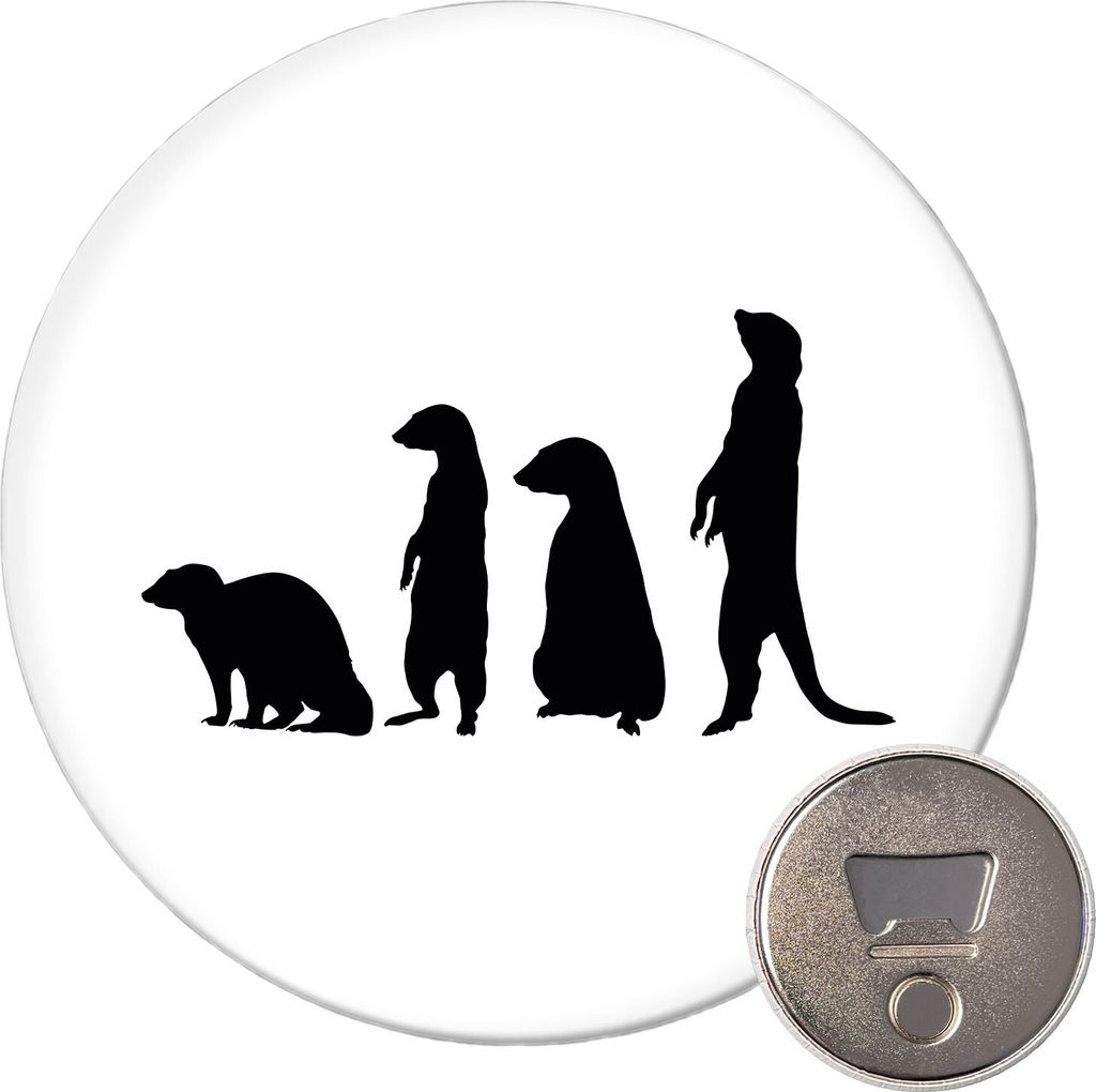 Huuraa Magnet Erdmännchen Silhouette 59mm Kühlschrankmagnet Produktbild 