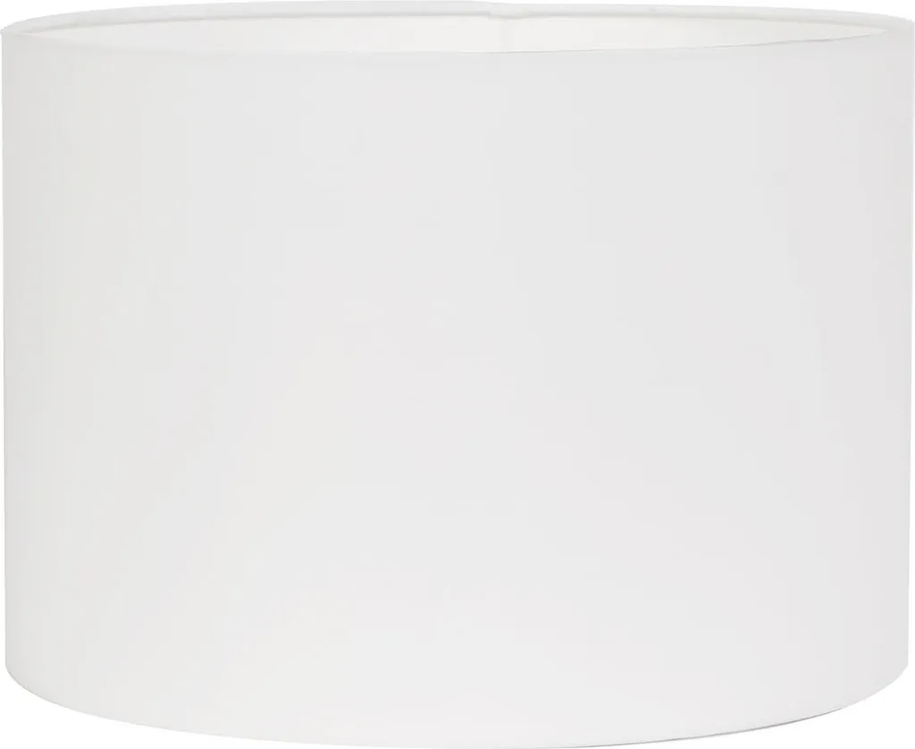 Abat-jour Cylindre Light & Living 50x38 cm Blanc en Polycoton Durable
