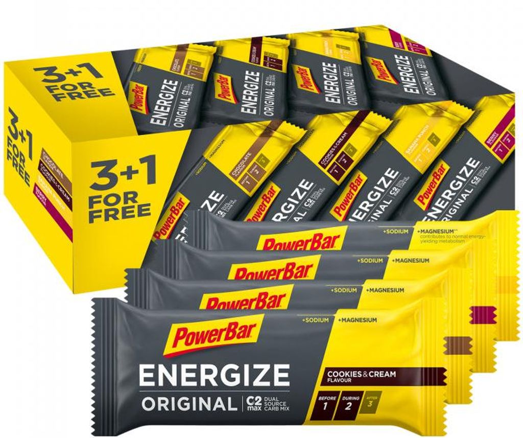 Powerbar Energize Original 3+1 Riegel Box - multiflavor Produktbild 