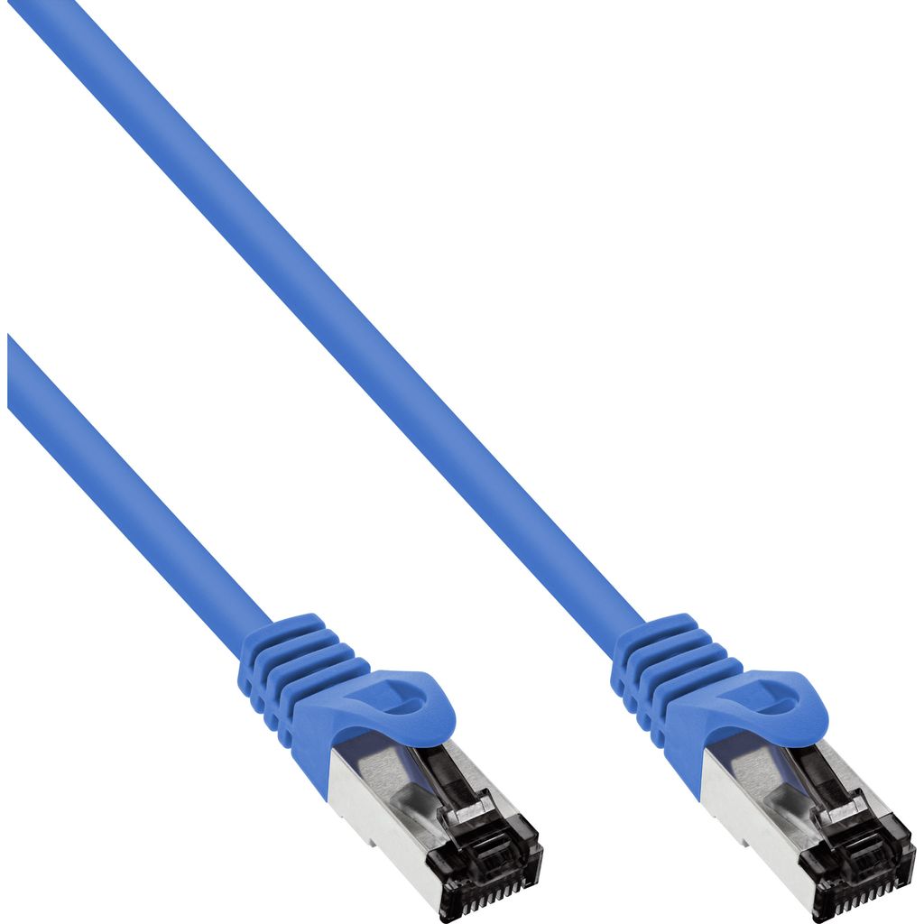 InLine Patchkabel, S/FTP (PiMf), Cat.8.1, 2000MHz, halogenfrei, blau, 5m