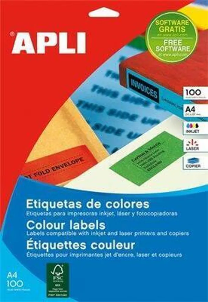 Élastiques APLI 11836 rouges 70 x 3,7 mm en boîte de 100g haute qualité