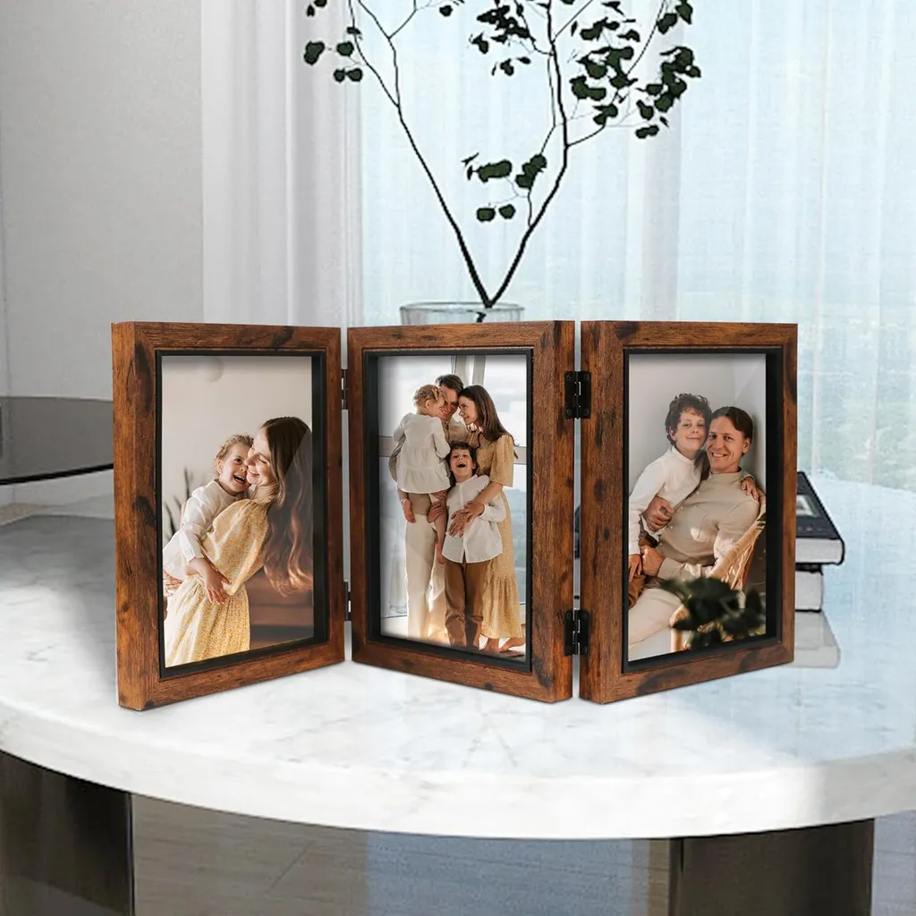 Cornice Tripla per Mamma e Amici | Shampsen 13x18 Collage Marrone - 5