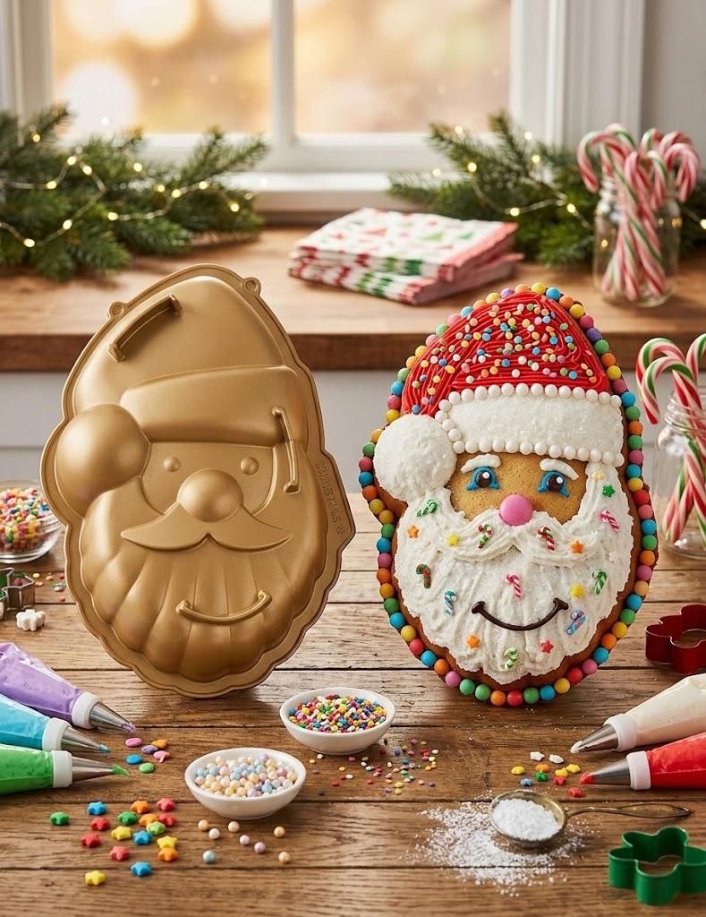GKA XL Silikon Backform Weihnachtsmann Weihnachten Advent Produktbild 