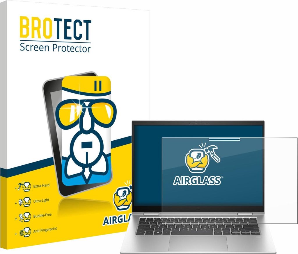 BROTECT Schutzglas für HP EliteBook x360 1040 G10 Schutzfolie Panzer Folie Glas Display Schutz klar