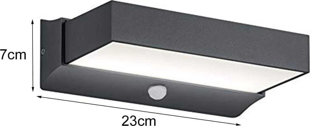 nástěnné svítidlo Cuando 23 cm hliník antracit Obrázek produktu 6
