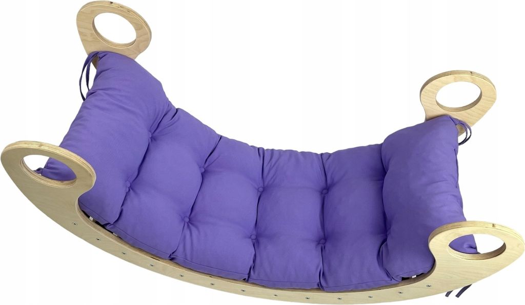 Kinderwippe Dekokissen hellviolett XL - 120 x 60 x 8 cm, für Jungen und Mädchen ab 6 Monaten, mit hochwertiger Schaumstoff- und Stoffverarbeitung