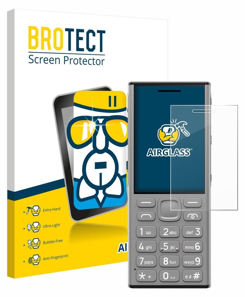 BROTECT Schutzglas für Nokia 130 Music Schutzfolie Panzer Folie Glas Display Schutz klar
