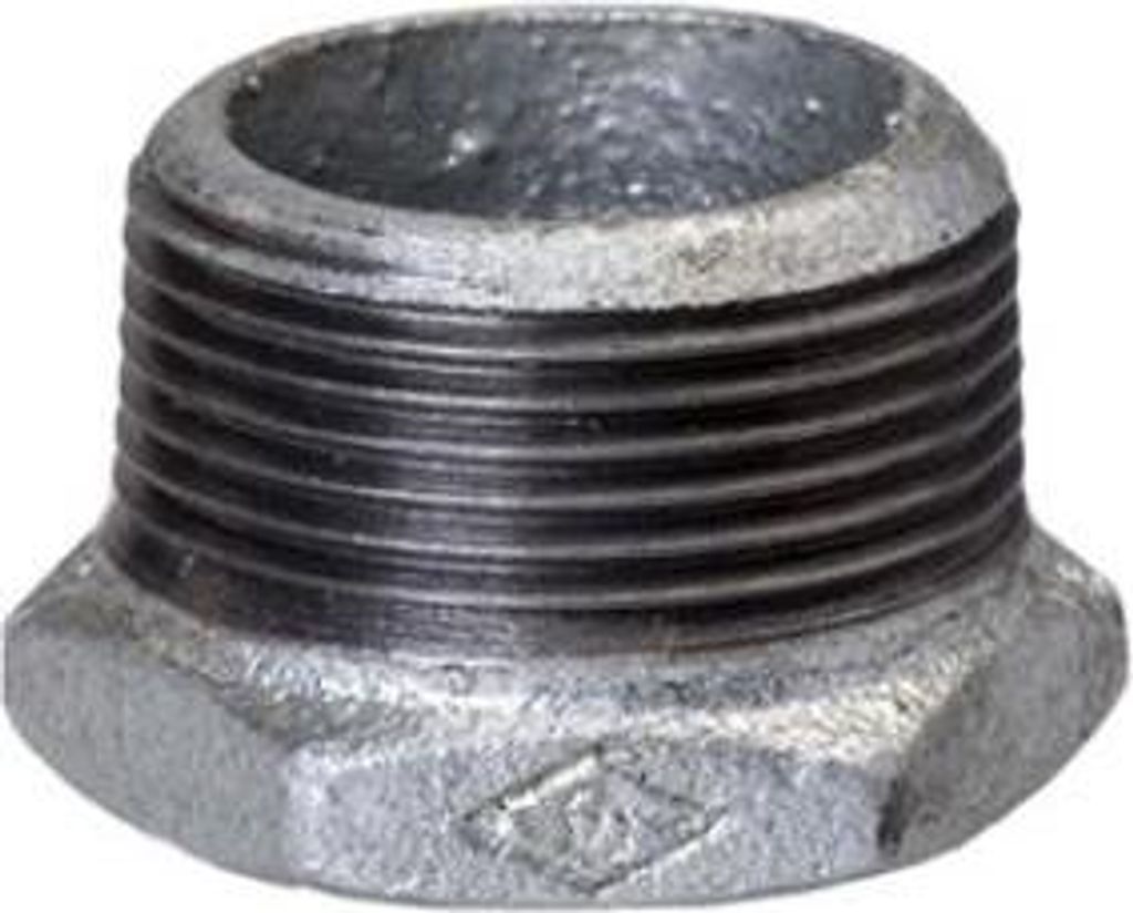 Temperguss verzinkt Reduzierstück AG 3/4" x IG 1/2" Fitting Gewindefittings