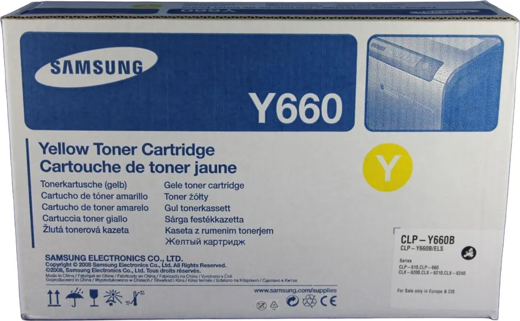 Toner Samsung CLP-Y660B Jaune : Fini les Traces, 5000 Pages de Qualité