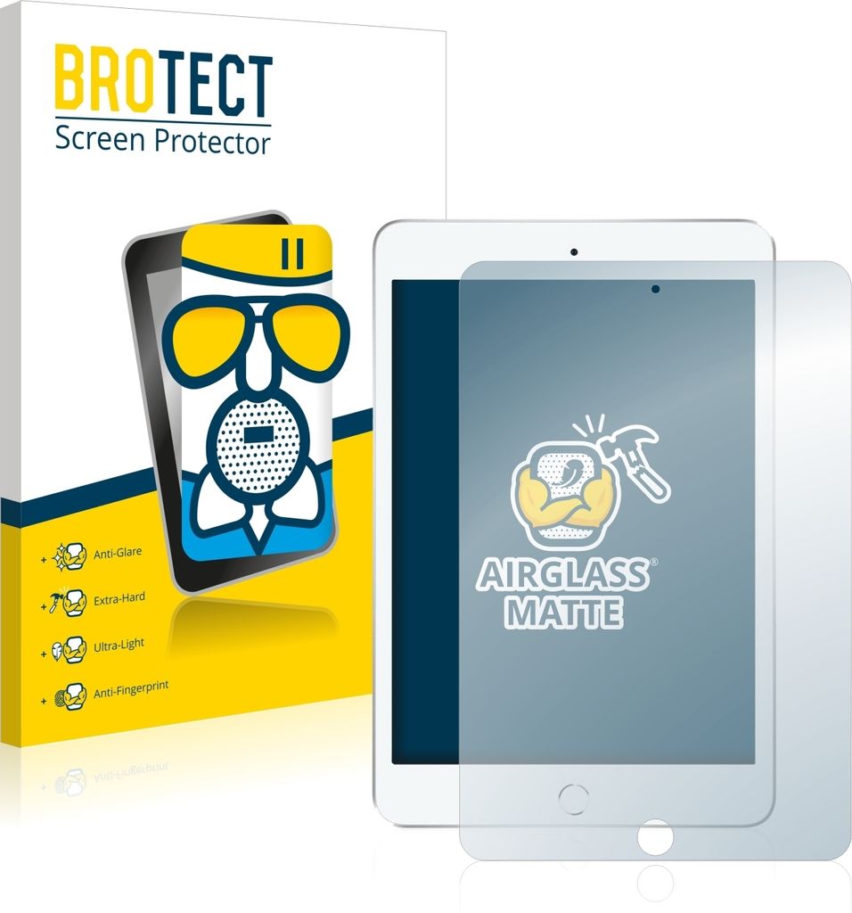 BROTECT Entspiegelungs Schutzglas für Apple iPad Mini 7.9" 2019 (5. Gen.) Schutzfolie Panzer Folie Glas Display Schutz matt