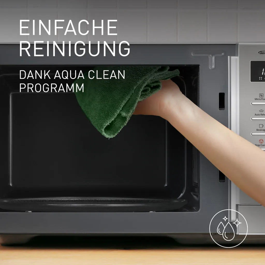 Micro-ondes compact Panasonic pour réchauffer et cuisiner vite - 8