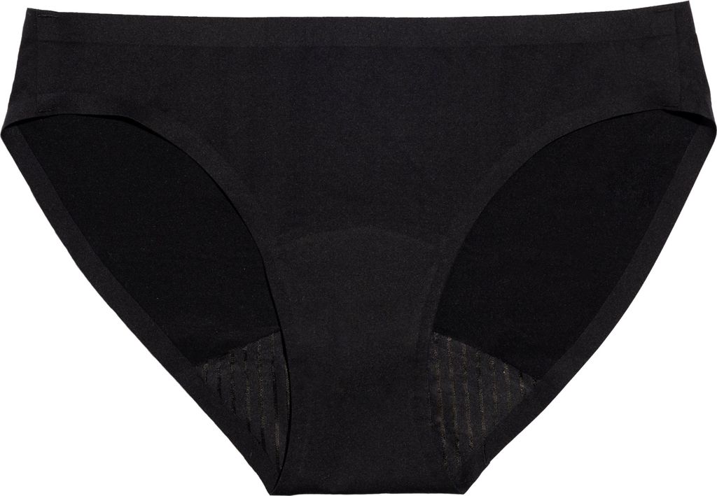 Saalt Seamless Bikini Super Periodenunterwäsche - Schwarz, Größe XL