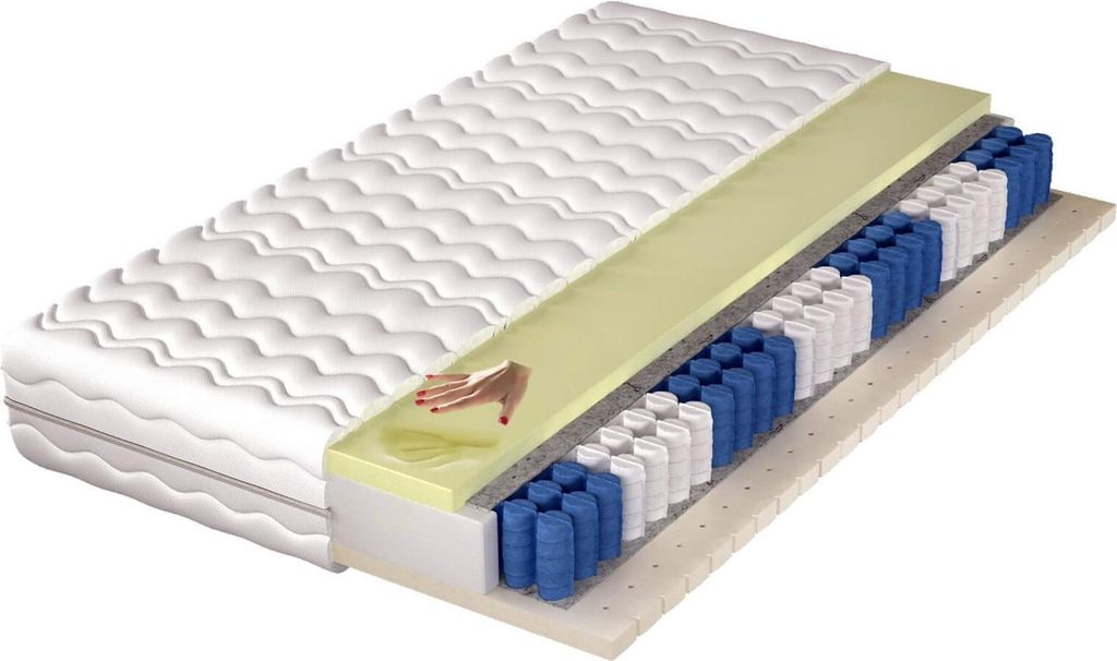 Matratze Taschenfederkern 7 Zonen ALAS H3 90x200x20 cm