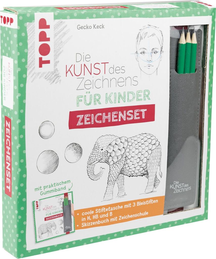 Die Kunst des Zeichnens für Kinder Zeichenset