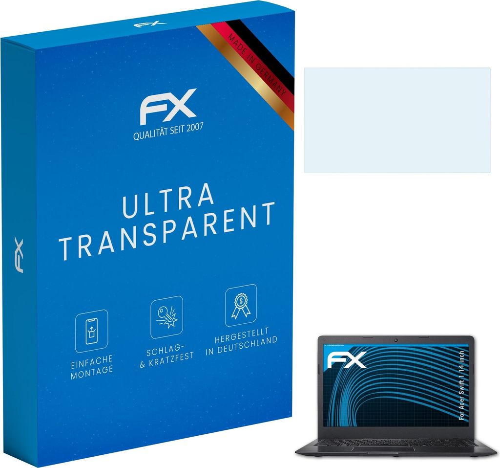 atFoliX FX-Clear 2x Schutzfolie kompatibel mit Acer Swift 1 (14 inch) Displayschutzfolie