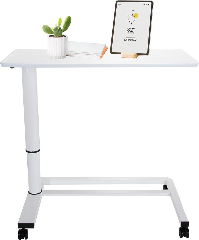 hjh OFFICE Stehschreibtisch STAND II Sitz-Steh Schreibtisch höhenverstellbar, Stehpult Laptoptisch für Zuhause & Büro, Höhe 67.0 - 107.0 cm