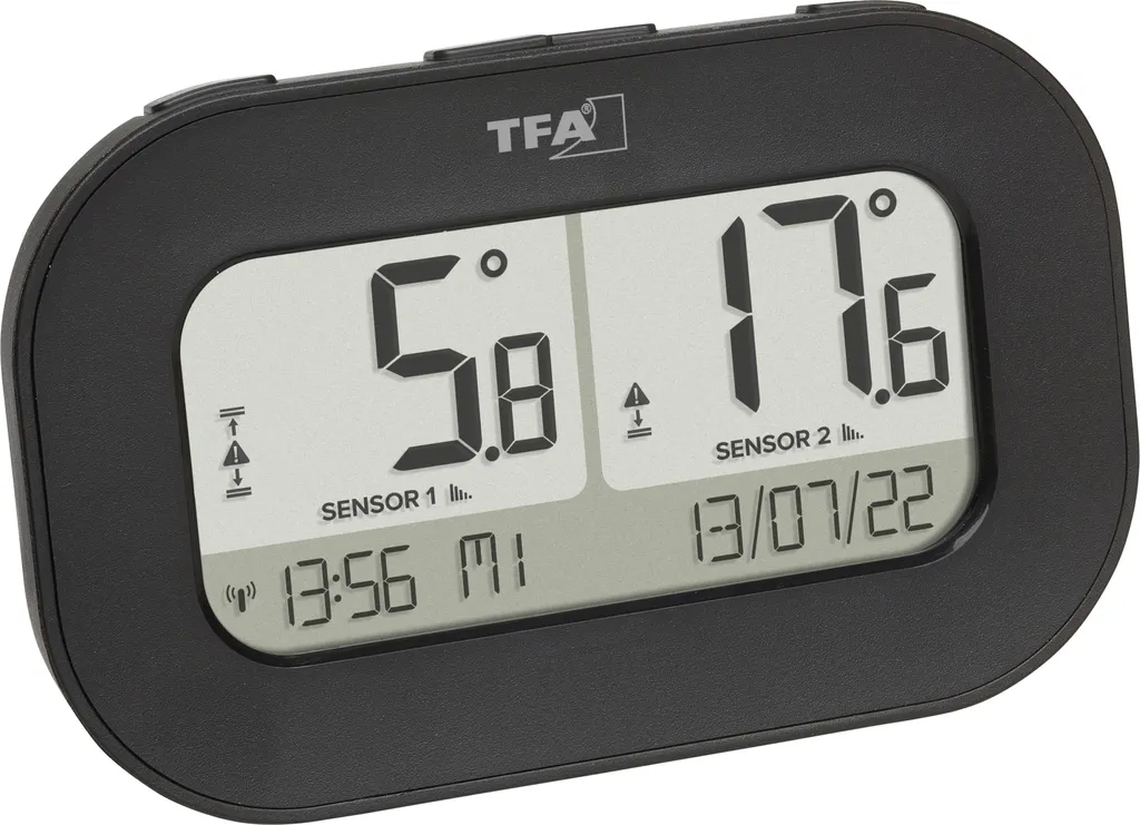 Thermomètre numérique double sonde TFA Dostmann 30.3073.01 avec écran LCD