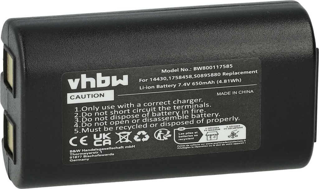 vhbw Akku kompatibel mit Dymo LabelManager PnP, 260, 260P, Produktbild 1