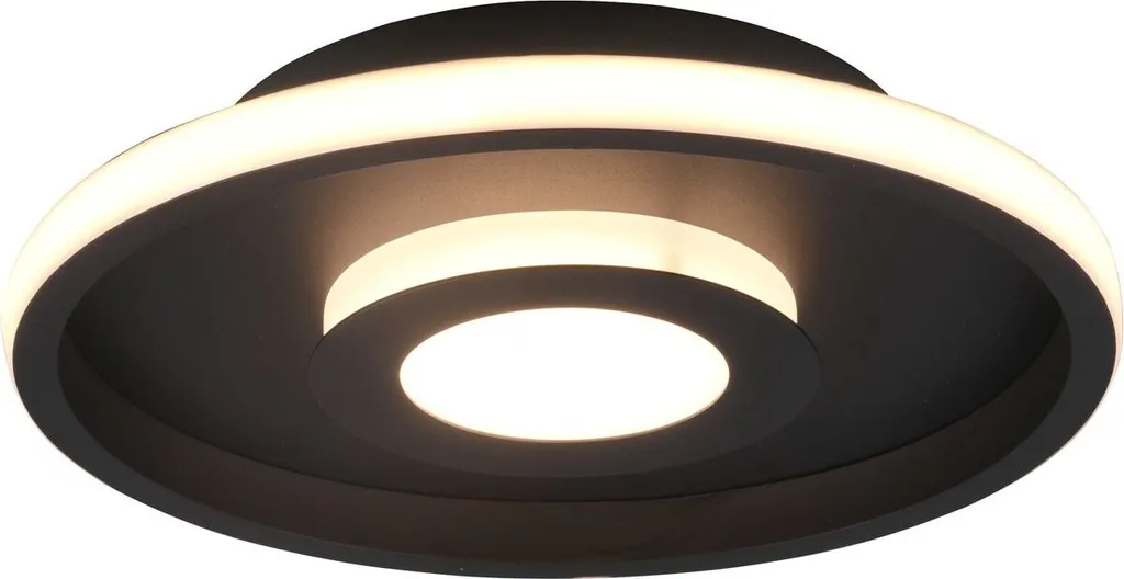 Trio 680810332 ASCARI Nero: Plafoniera Bagno LED IP44 28W