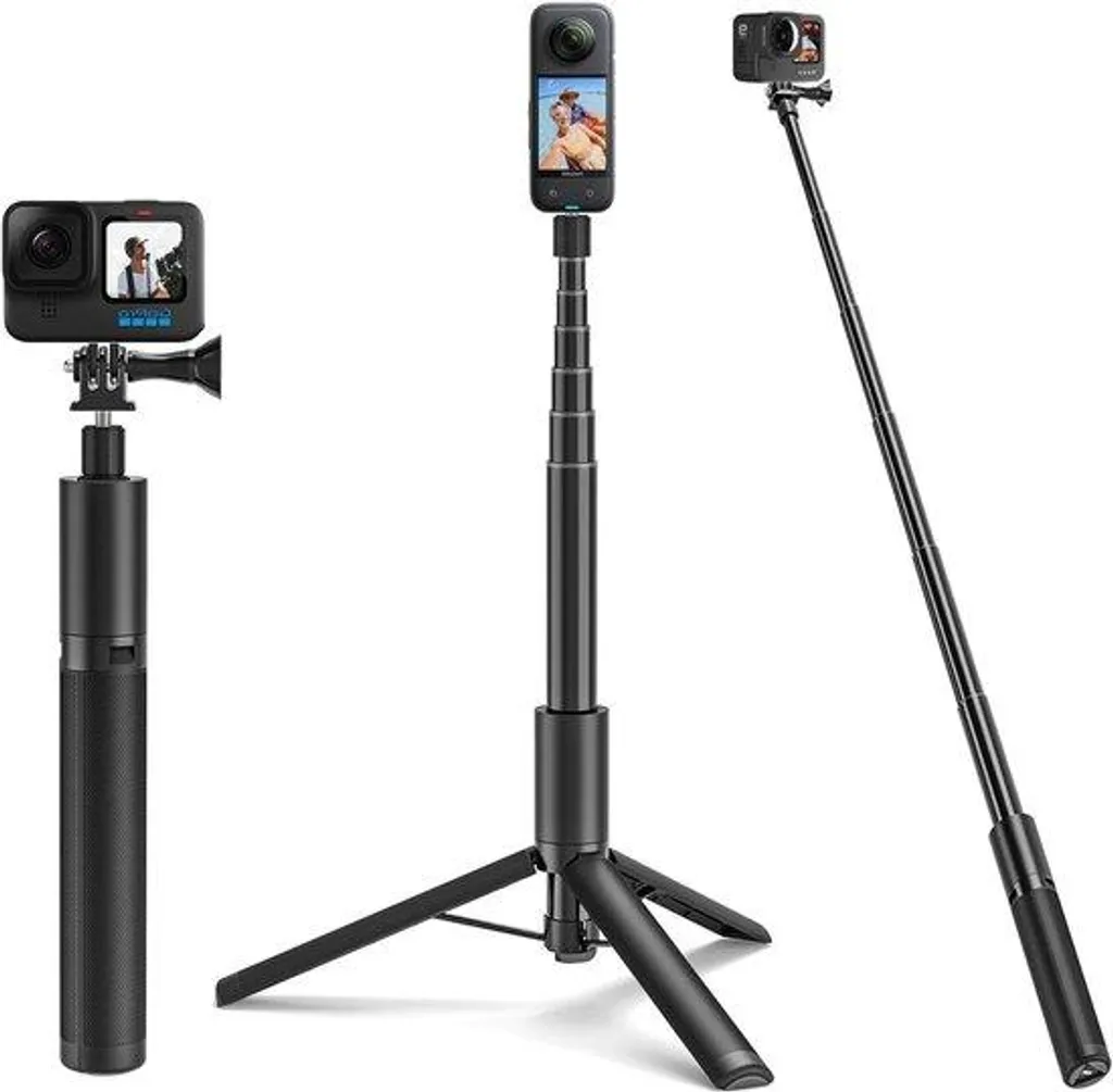 Trépied et monopode télescopique pour DJI Osmo Action et GoPro Hero 11