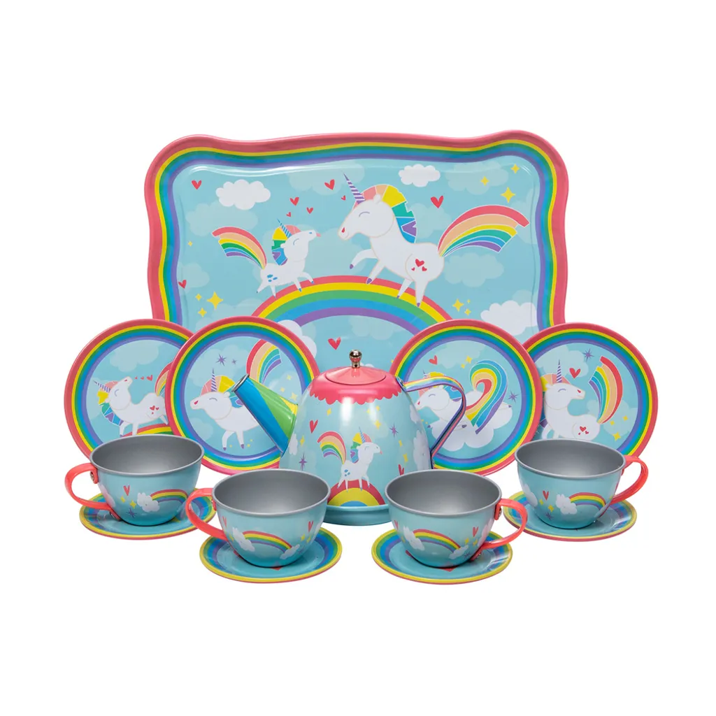 Dinette enfant Licorne - Service à thé Schylling complet avec mallette