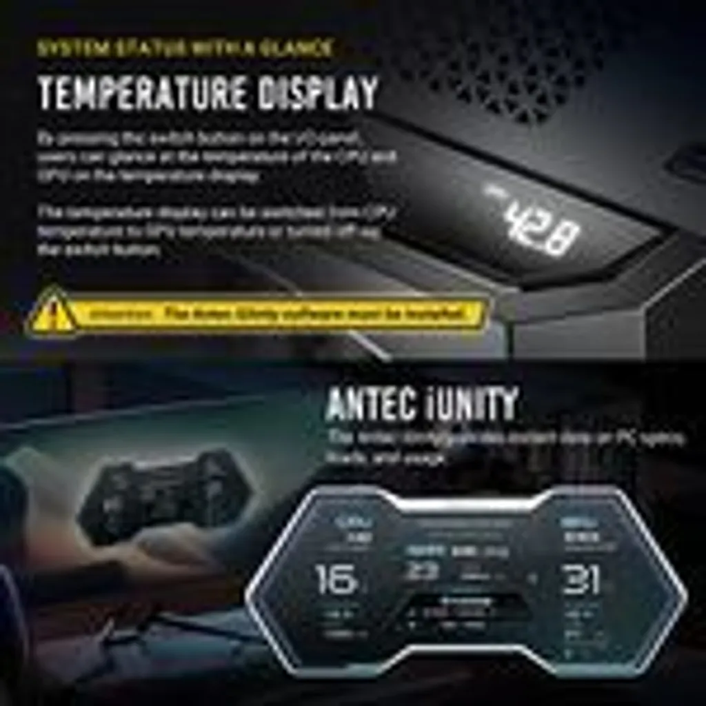 Antec Performance 1 Noir : Boîtier Grand Tour PC de Haute Performance - 5