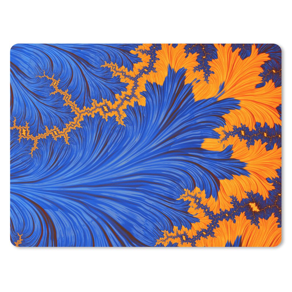 MuchoWow Mauspad Mousepad Blätter - Kunst - Psychedelisch 40x30 cm - Mousepads - Maus Mat - Pad - Mausunterlage - Anti Rutsch