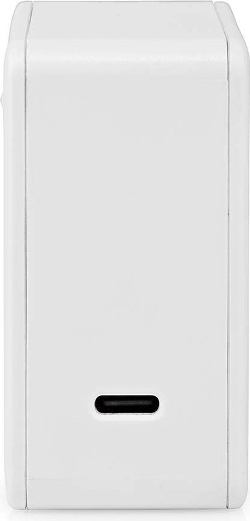 Nedis Netzladegerät - GaN - 3.0 / 5.0 A - Anzahl der Ausgänge: 1 - USB-C - Automatische Spannungswahl - Weiss