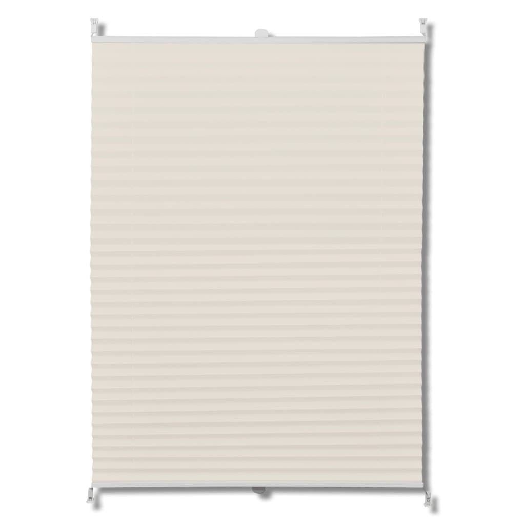 Plissee Faltrollo Rollo Plisseerollo 110x125cm Creme