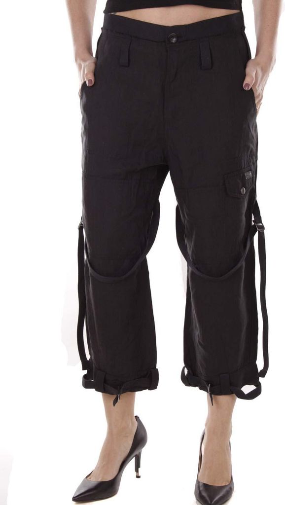 Diesel Damen Hose Caprihose Schwarz