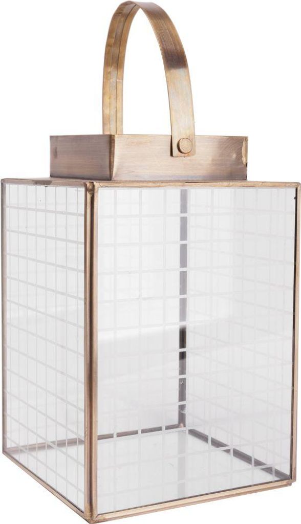TrendLine Laterne Metall 21 x 14 cm gold