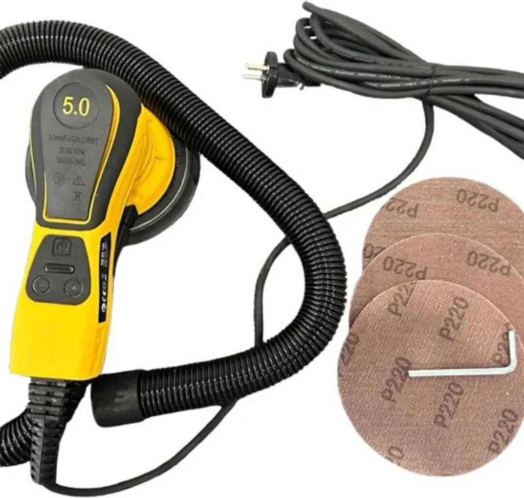 Ponceuse sans balais 220V ergonomique avec plateau rond et moteur Pro