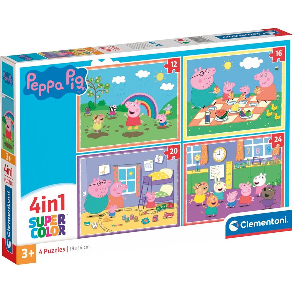 Puzzle 4in1 Super Colour Peppa Pig Immagine del prodotto 