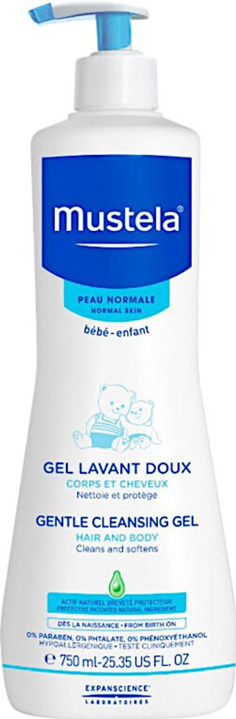 Mustela, mildes Waschgel, für Babys, Avocado Perseose, 750 Produktbild 