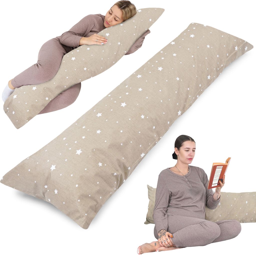 Vankúš na bočný spánok Tehotenský vankúš 40x145 cm - Útulný Obrázok produktu 
