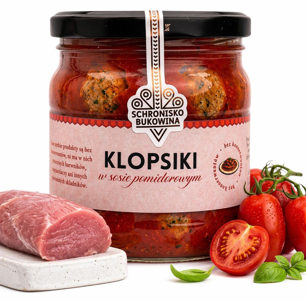 Boulettes à la sauce tomate  400 g Schronisko Bukowina Image du produit 