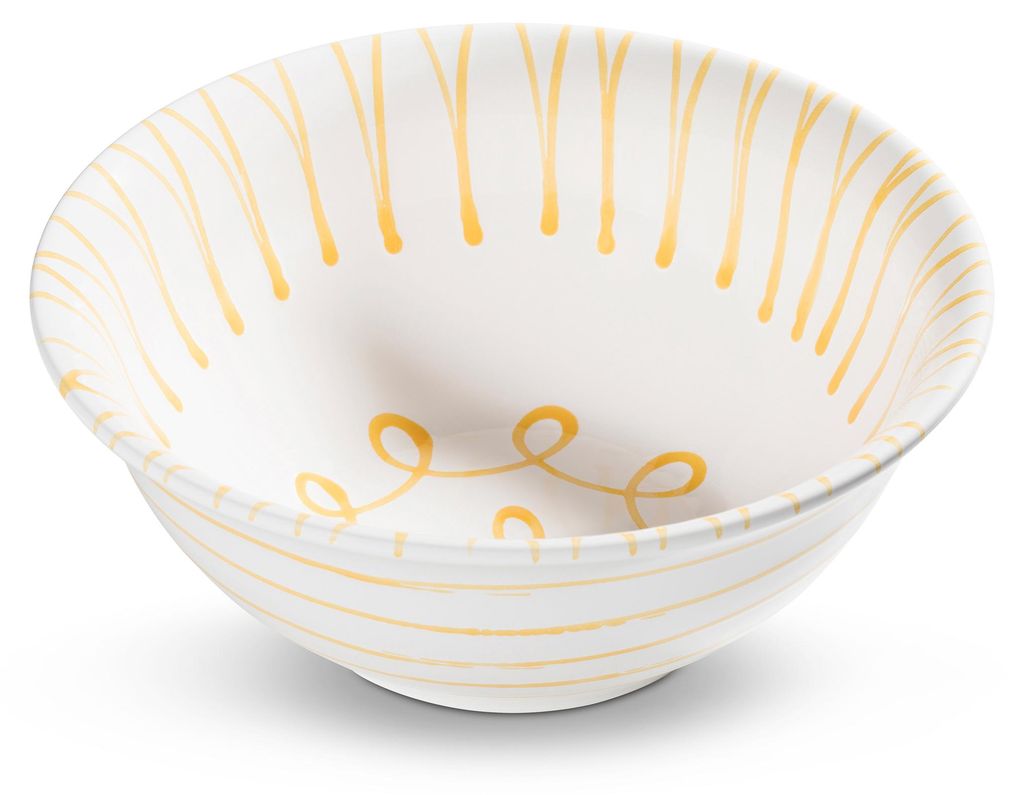 Gmundner Keramik Gelbgeflammt Salatschüssel 26 cm Produktbild 