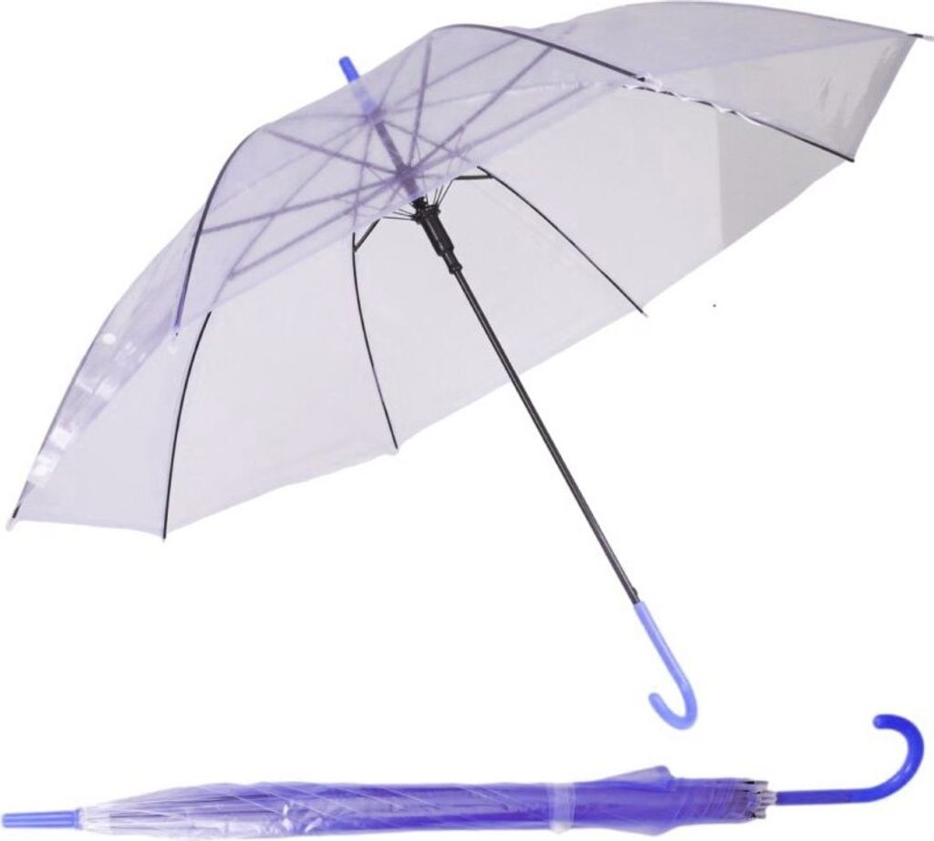 Regenschirm Transparent Hochzeit Transparent Violett Produktbild 