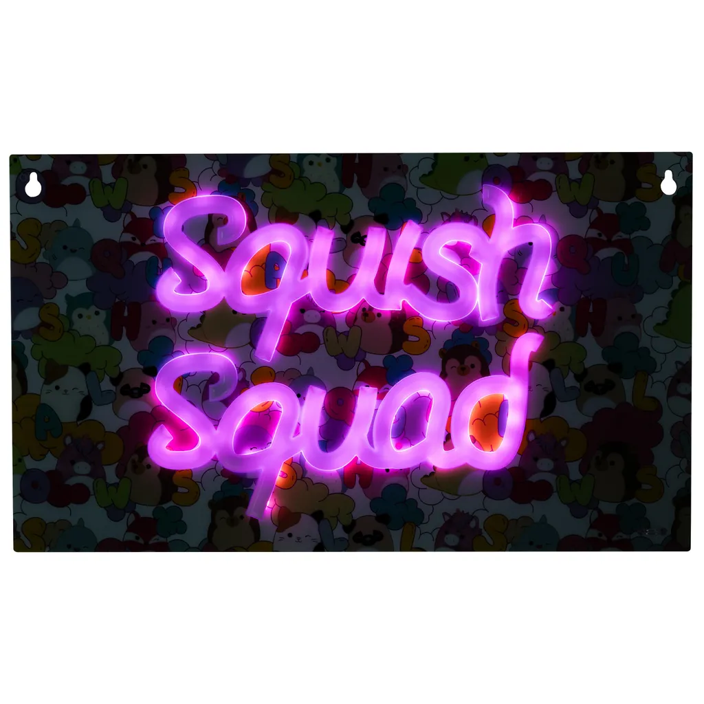 Applique Squishmallows Squish Squad LED : Finie la Peur du Noir la Nuit