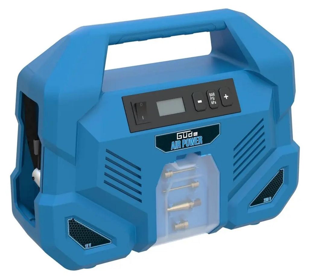 GÜDE kompresor Airpower Dual Drive 12V/230V, 8bar, 1,7kg, Obrázek produktu 