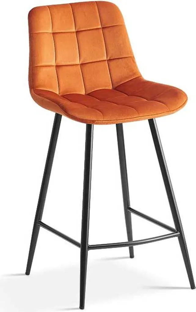 Barhocker Tanja Orange : Tabouret de Bar Design avec Assise Confortable