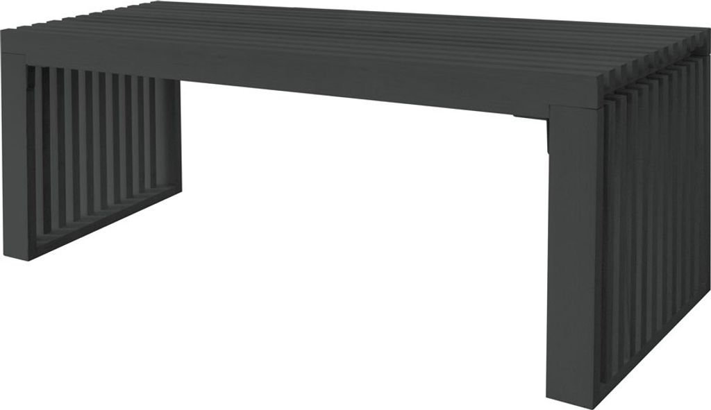 Home Deluxe - Sitzbank aus Holz LORA Schwarz - 110 cm I Produktbild 