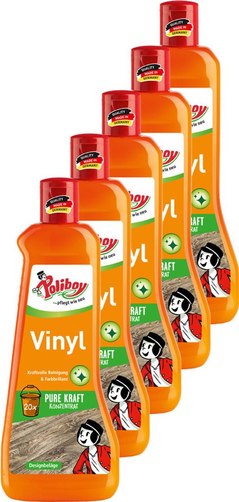 Poliboy Vinyl Reiniger Konzentrat, 5er Set - 2,5L, Inhalt Produktbild 