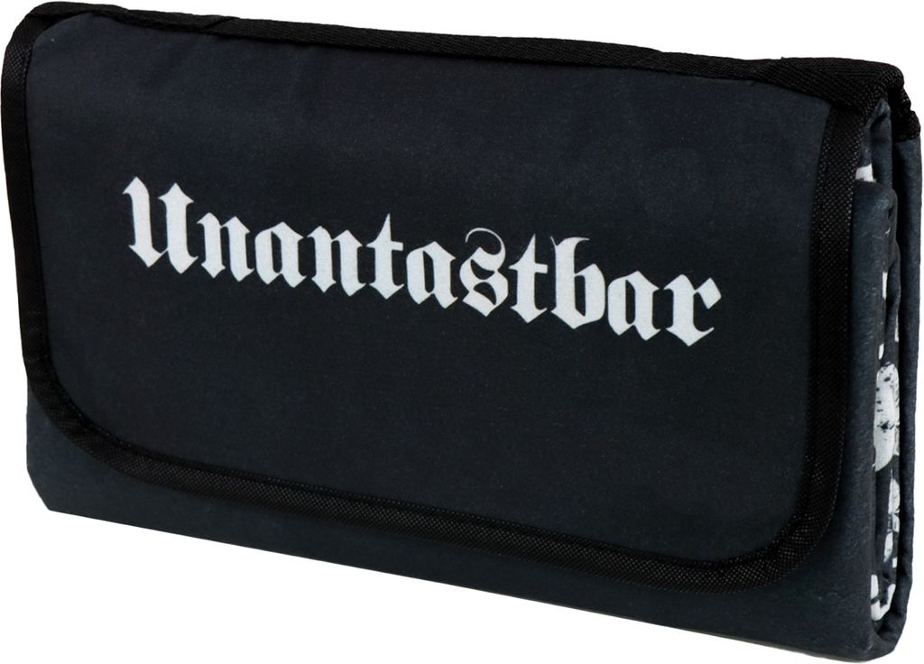 Unantastbar - Unantastbar Logo, Picknickdecke schwarz Maße: 120x 150cm