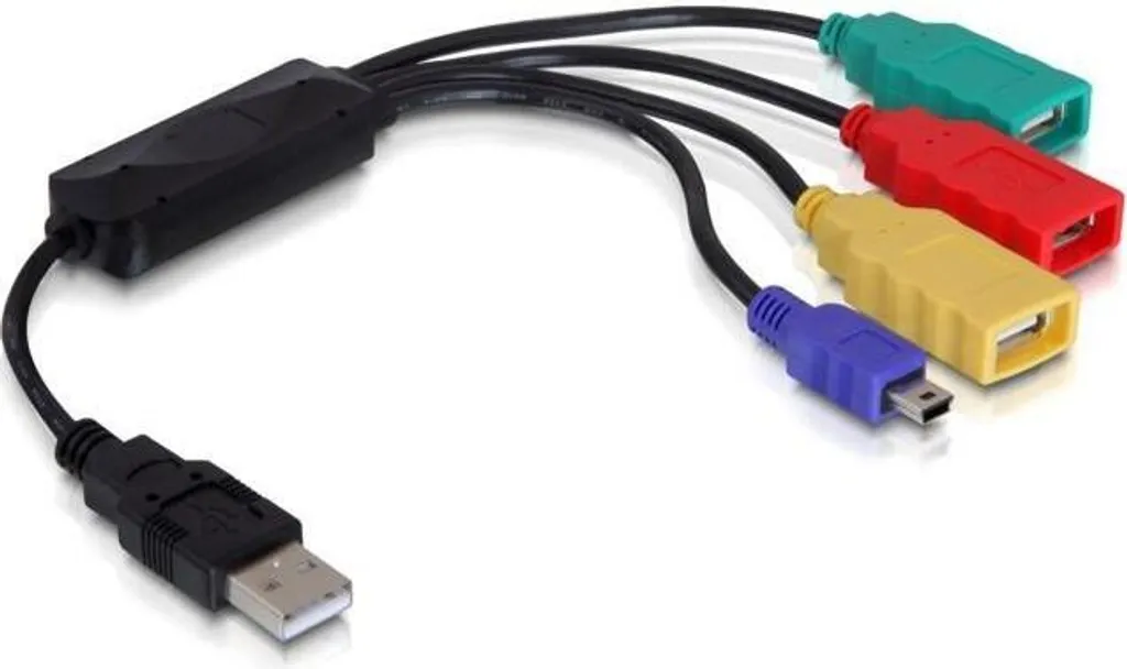 Hub USB 4 Ports Solution pour Manque de Connectique avec Prise Mini B - 3